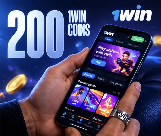 Telefona 1win tətbiqini quraşdırmağa görə 200 1win Coins