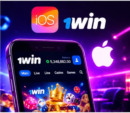 1win on an iPhone with the casino lobby