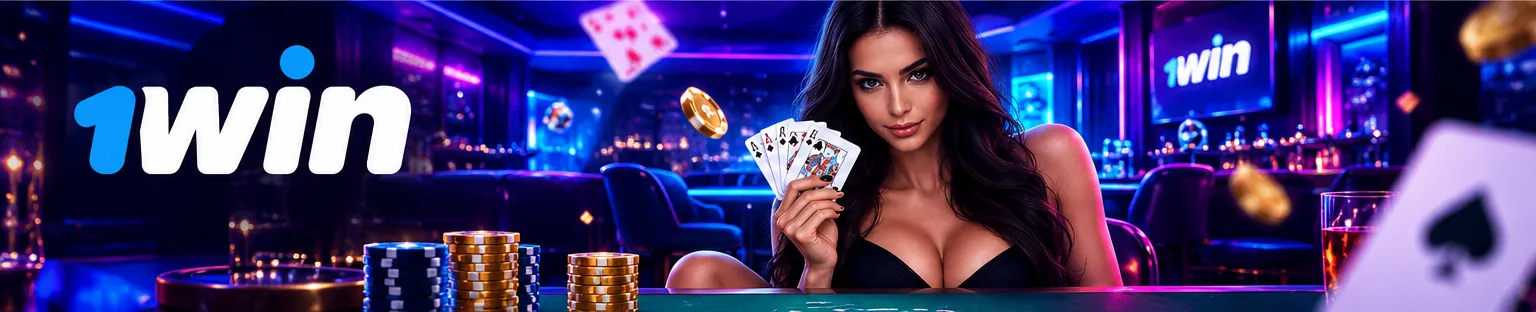 Live casino tables with a croupier at 1win
